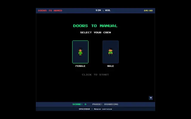 Doors to Manual — captura del juego hecho con IA