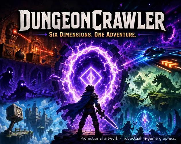Dungeon Crawler — screenshot of the AI-made game