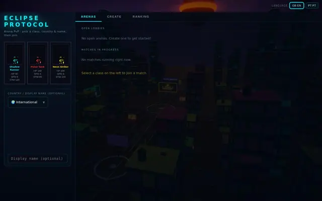 ECLIPSE PROTOCOL — capture d'écran du jeu fait avec l'IA