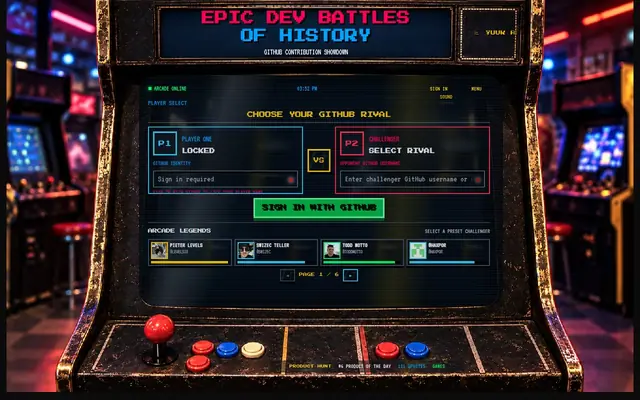 Epic Dev Battles of History — captura de tela do jogo feito com IA