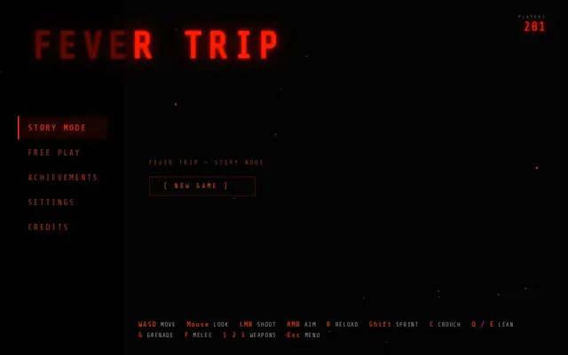 Fever Trip — captura del juego hecho con IA