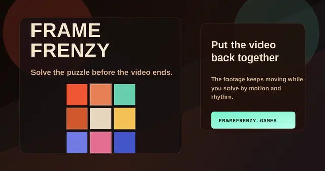 FrameFrenzy – Screenshot des KI-Spiels