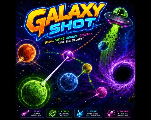 Galaxy Shot — capture d'écran du jeu fait avec l'IA