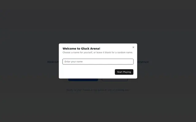 Gluck Arena – Screenshot des KI-Spiels