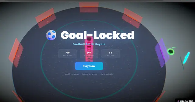 Goal-Locked: The Crucible — captura del juego hecho con IA