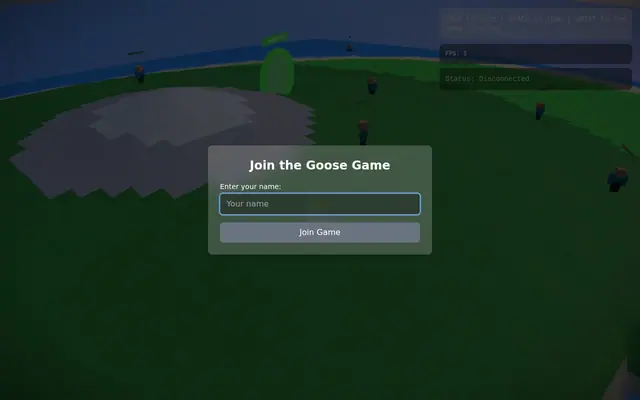 Goose Game — capture d'écran du jeu fait avec l'IA