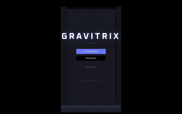 Gravitrix — captura de tela do jogo feito com IA
