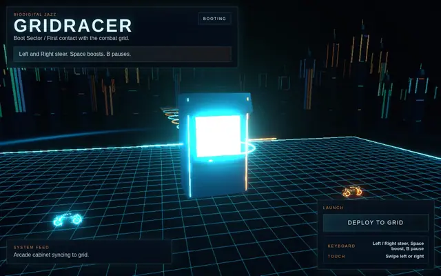 GridRacer — captura del juego hecho con IA