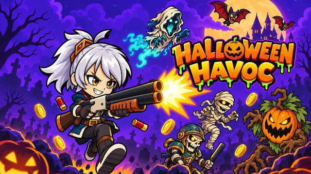 Halloween Havoc — screenshot of the AI-made game