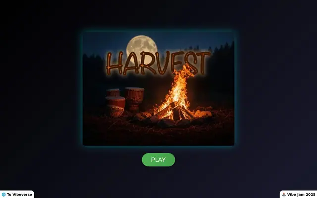 Harvest — captura del juego hecho con IA