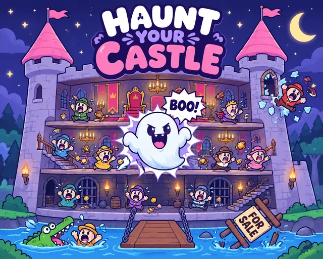 HAUNT YOUR CASTLE — screenshot of the AI-made game