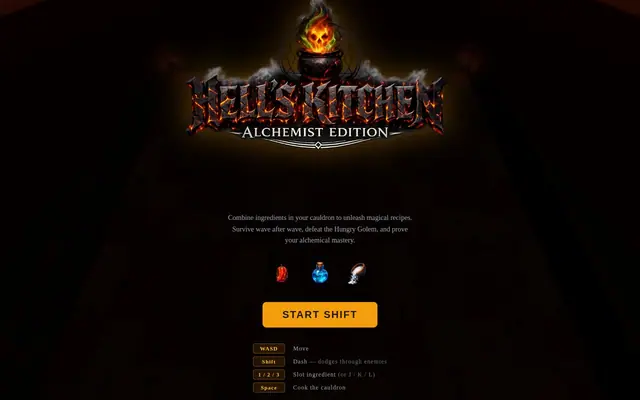 Hell's Kitchen: Alchemist Edition — captura del juego hecho con IA