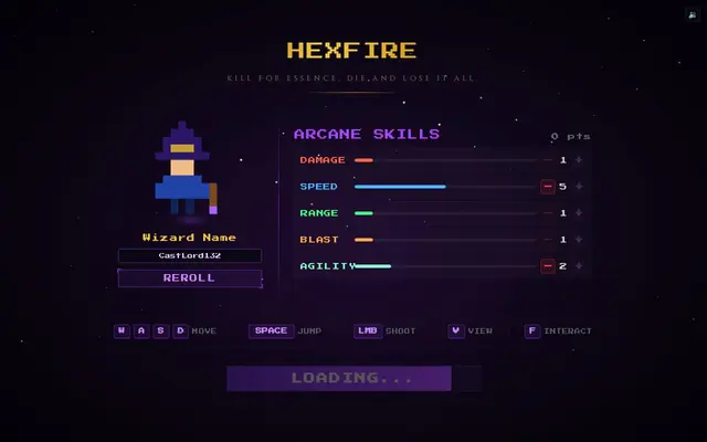 HexFire — captura del juego hecho con IA
