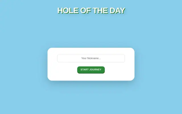 Hole of the Day