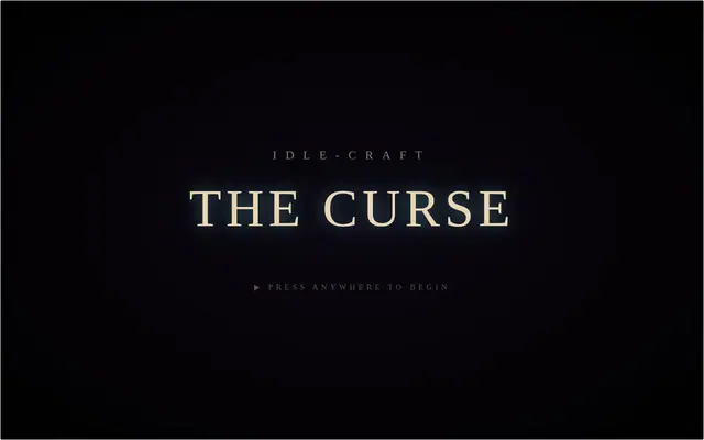 IDLE-CRAFT: The Curse — captura de tela do jogo feito com IA