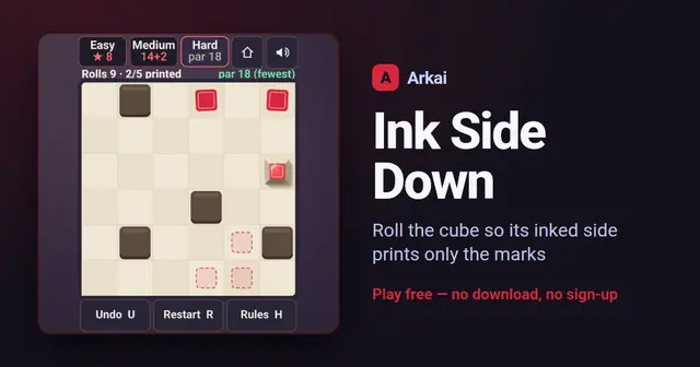 Ink Side Down — vibe coded game