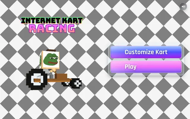 Internet Kart Racing — captura del juego hecho con IA