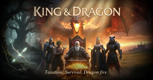 King and Dragon — captura del juego hecho con IA