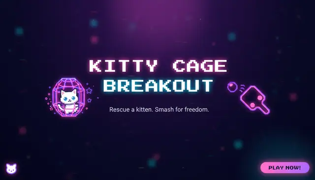 Kitty Cage Breakout — captura del juego hecho con IA