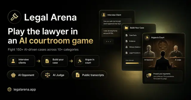 Legal Arena – Screenshot des KI-Spiels