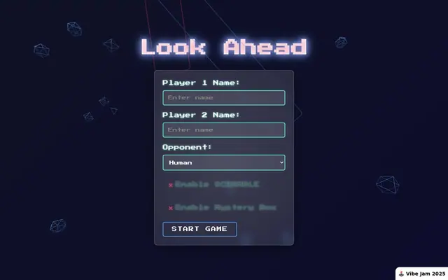Look Ahead — captura del juego hecho con IA