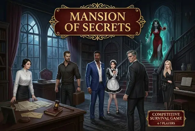Mansion of Secrets — captura del juego hecho con IA