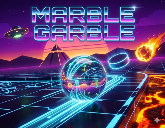 MARBLE GARBLE — capture d'écran du jeu fait avec l'IA
