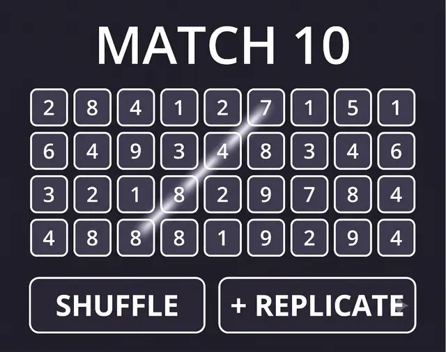 Match 10 — captura de tela do jogo feito com IA