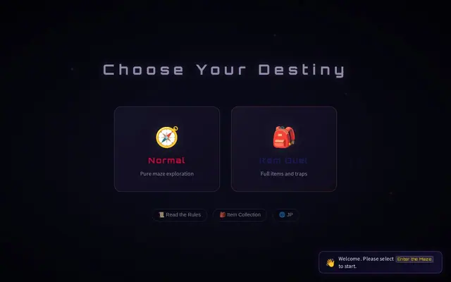 Maze Duel — captura del juego hecho con IA