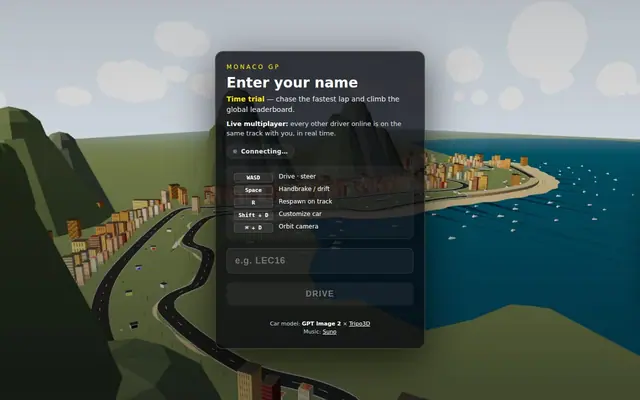 Monaco GP — captura del juego hecho con IA