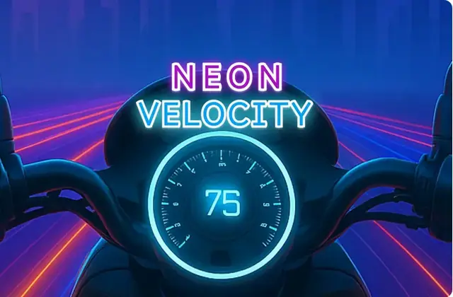 NEON VELOCITY – Screenshot des KI-Spiels