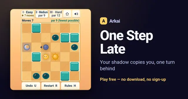 One Step Late — vibe coded game