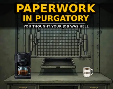 Paperwork in Purgatory — capture d'écran du jeu fait avec l'IA