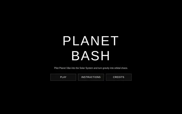 Planet Bash — captura del juego hecho con IA