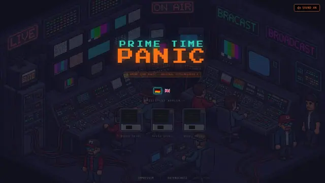 Prime Time Panic — captura del juego hecho con IA