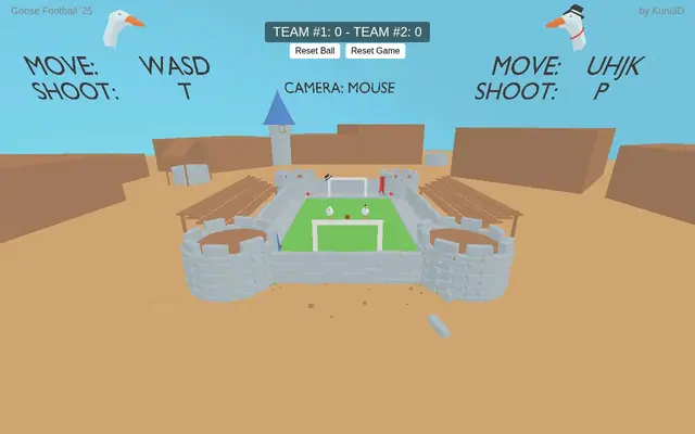 Pro Evolution Goose 25 – Screenshot des KI-Spiels