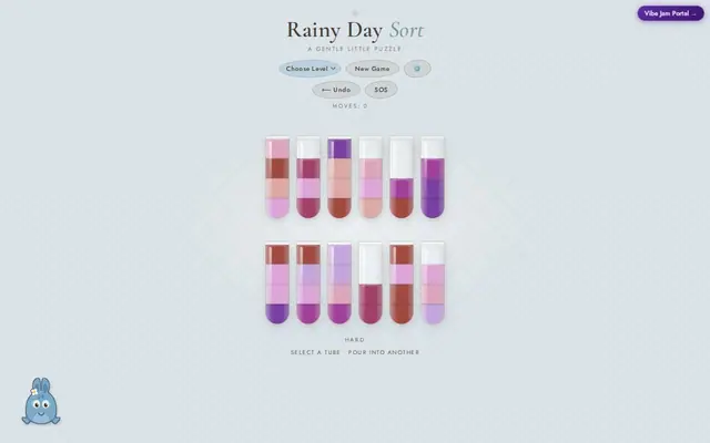 Rainy Day Sort — captura del juego hecho con IA