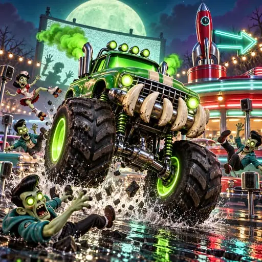 Rampage: Hell on Wheels — captura del juego hecho con IA