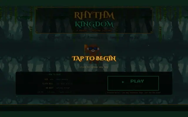 Rhythm Kingdom — captura del juego hecho con IA