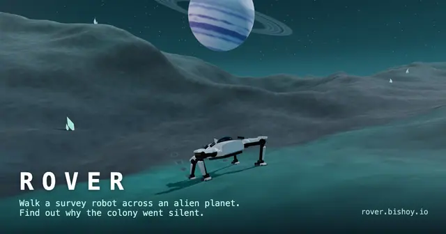 Rover — capture d'écran du jeu fait avec l'IA
