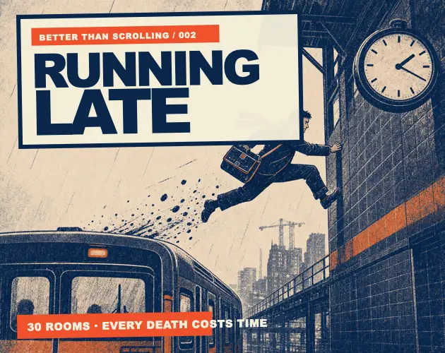 RUNNING LATE – Screenshot des KI-Spiels