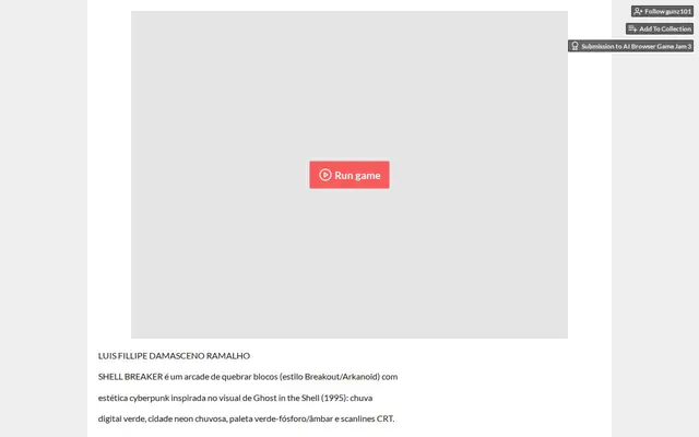 Shell breaker – Screenshot des KI-Spiels