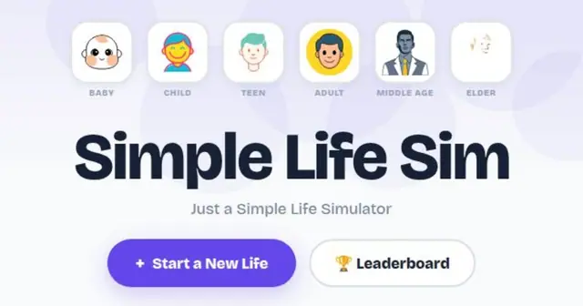 Simple Life Sim – Screenshot des KI-Spiels