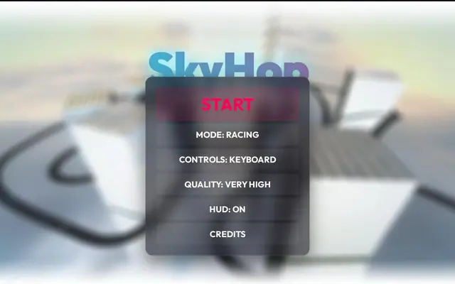 SkyHop — captura del juego hecho con IA