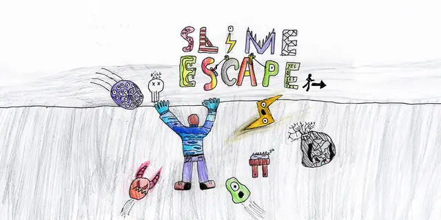 Slime Escape — captura del juego hecho con IA