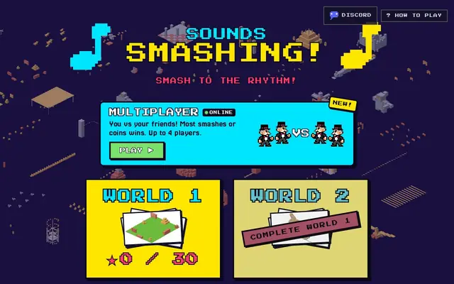 Sounds Smashing! — captura del juego hecho con IA