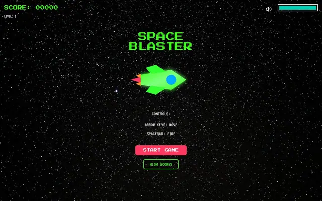 Space Blaster – AI製ゲームのスクリーンショット