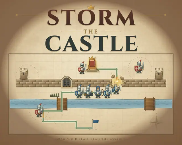 Storm the Castle — screenshot of the AI-made game