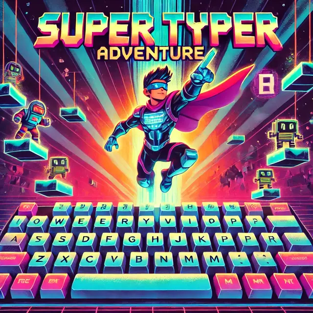 Super Typer Adventure – Screenshot des KI-Spiels