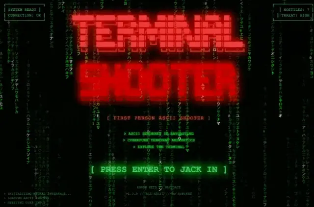 TERMINAL SHOOTER: Machine Soul – Screenshot des KI-Spiels